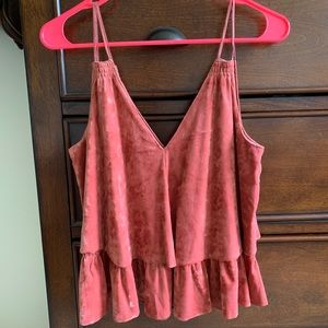 Velvet tank top